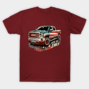 4th Of July, GMC Sierra T-Shirt